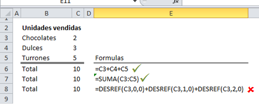 Formulas Simples